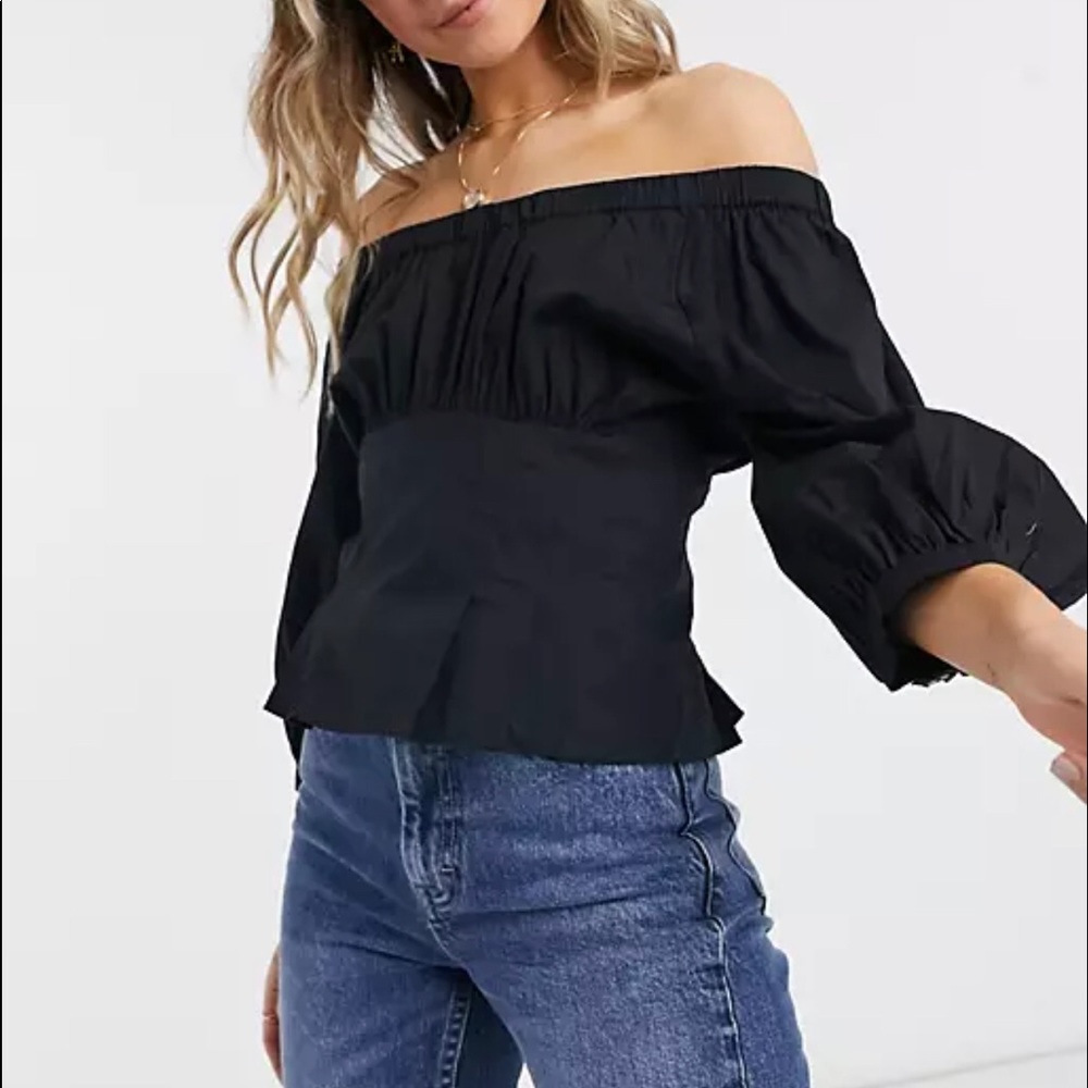 Free People Teagan Puff Sleeve Top - Picture 1 of 7